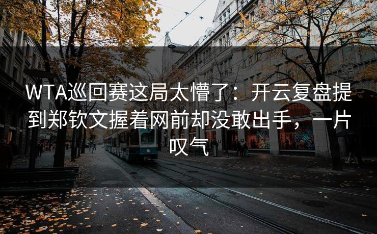 WTA巡回赛这局太懵了：开云复盘提到郑钦文握着网前却没敢出手，一片叹气